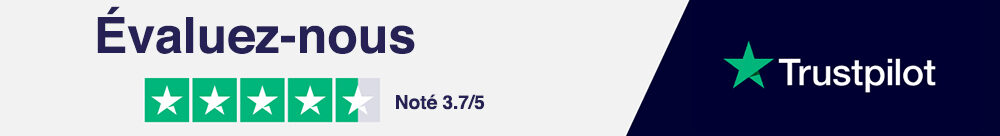 "Évaluez-nous" - Trustpilot